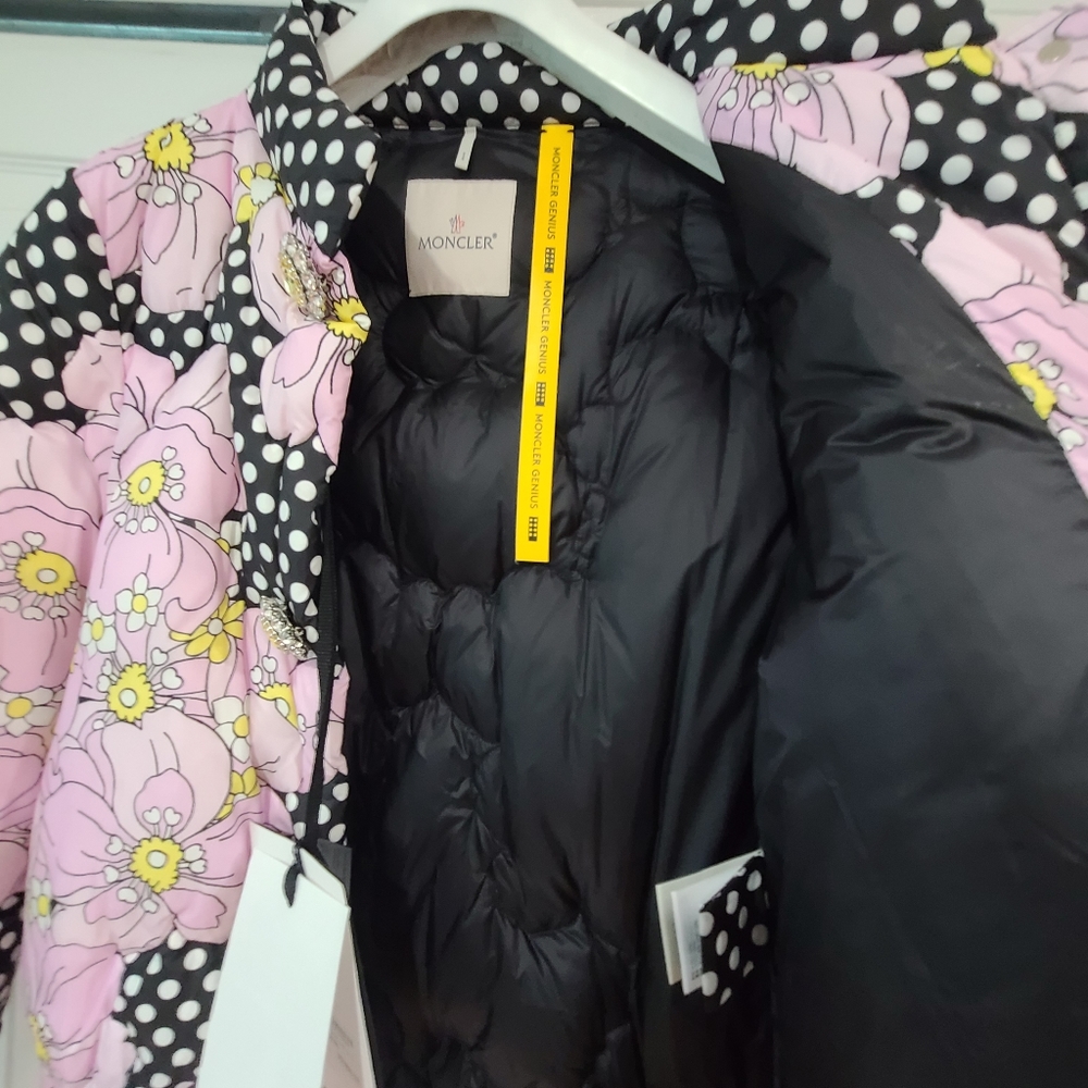 MONCLER x RICHARD QUINN Ines Giaccone Down Puffer Coat size 3 - Picture 9 of 14